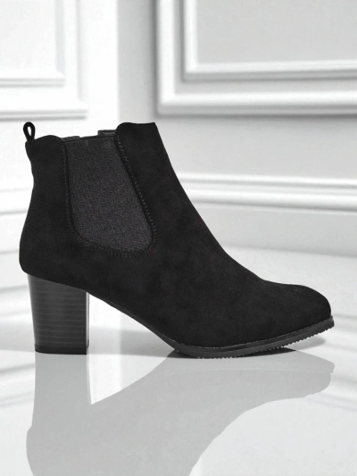 Damen Stiefeletten aus Wildlederimitat mit Absatz Velvet Trace