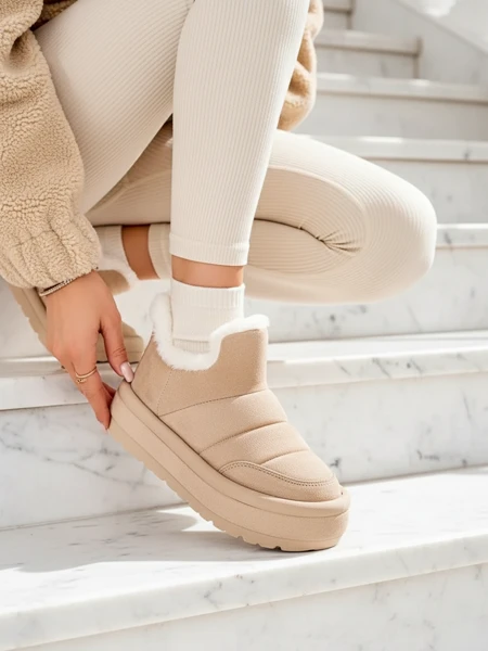 Royalfashion Damen Zoeno kurze Stiefel a'la Schneestiefel