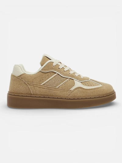 Sneakers Damen Aurora Beige aus Öko-Nubuk