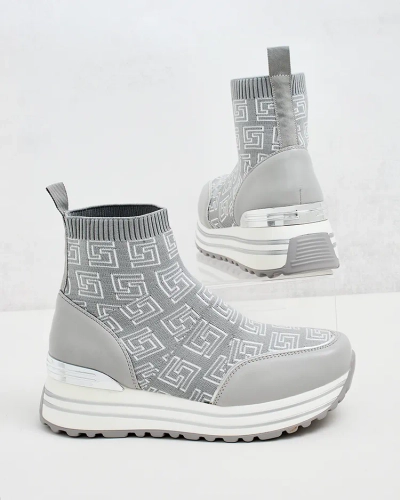 Royalfashion Damen Sportliche High Sneakers Lori