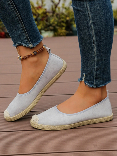 Royalfashion Damen Eco-Suede Espadrilles Aroles
