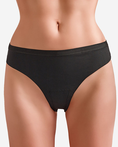Royalfashion Damen-Tanga-Slip in schwarz