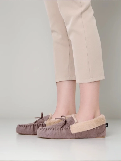 Royalfashion Жіночі мокасини з хутром Ahtikes