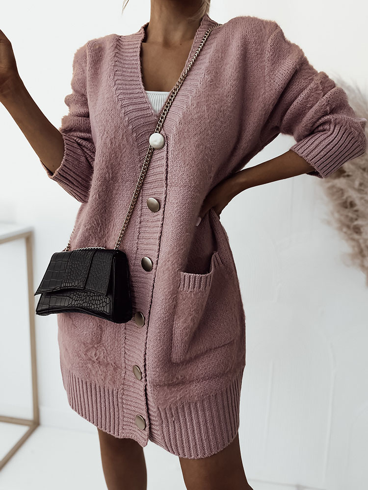 Royalfashion Rosa Damen Strickjacke