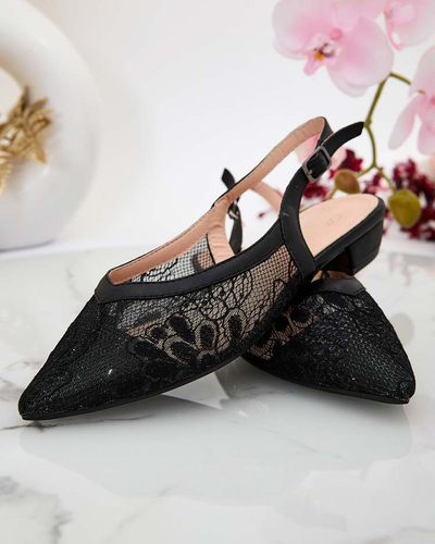 Royalfashion Damen a'la Ballerina-Sandalen mit Spitze Benoce