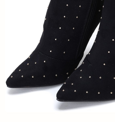Schwarze Stöckelschuhe mit Strasssteinen Audrey - Footwear
