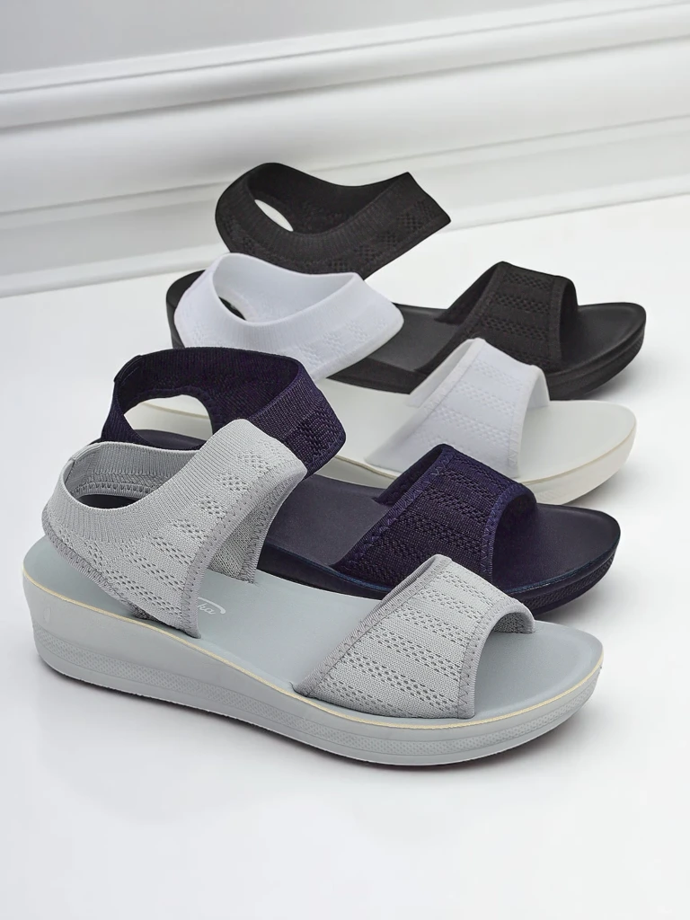Royalfashion Damensandalen mit dickerer Sohle Viva Flex II