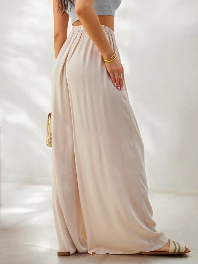 Royalfashion Viskose gerade Damenhose aus Stoff