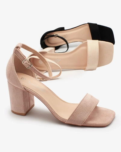 Royalfashion Niedrige Stiletto-Sandalen für Damen in Schwarz Helrem