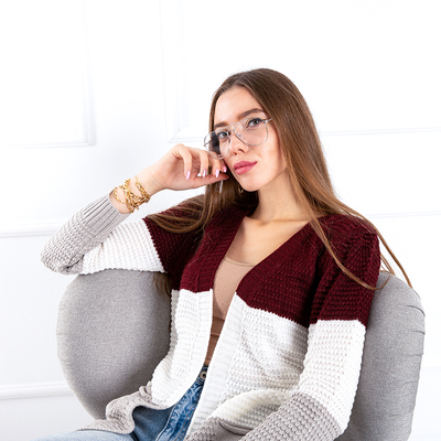 Cardigan Damen bunt mit Taschen - Kleidung