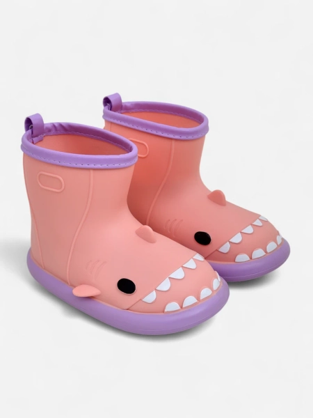 Royalfashion Kinder Gummistiefel Hai Hai