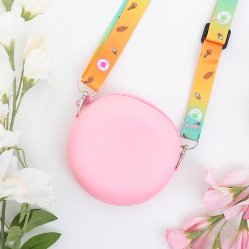 Рожева сумочка у вигляді пончика