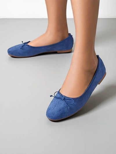 Royalfashion Damenflats mit einer Schleife Zaame