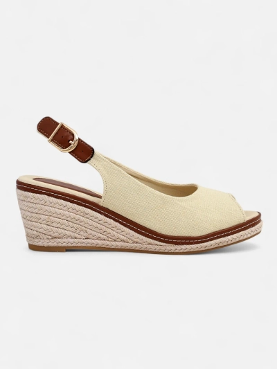 Royalfashion Damen Keil sandals offene Zehen Tafenis