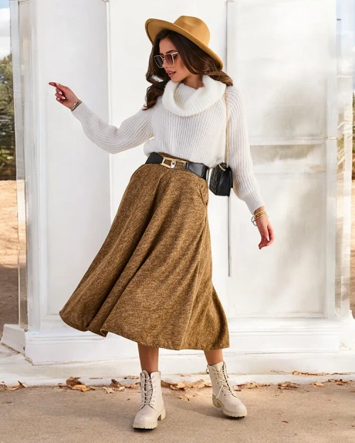 Royalfashion Жіноча міді-спідниця