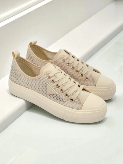 Damen Beige Callista Mesh Sneaker - flacher Absatz, Sommer-Herbst Kollektion