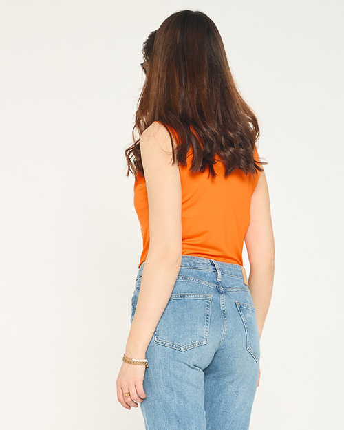 Помаранчевий жіночий топ