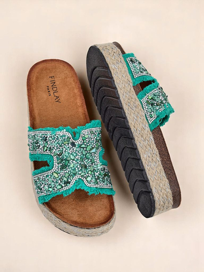 Royalfashion Damensandalen mit Candy Candy Dekorationen