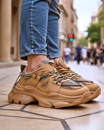 Royalfashion Damen Sneakers auf dicker Sohle Reterri