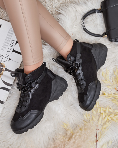 Royalfashion Damen sportliche hohe Sneaker Bullaro