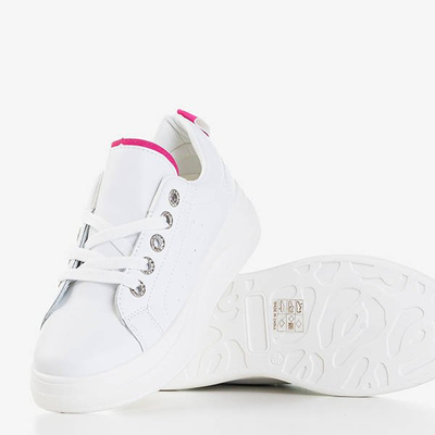 Cathleen White & Fuchsia Damen Sneakers - Schuhe
