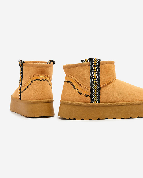 Royalfashion Жіночі короткі черевики а-ля снігоступи з орнаментом Erititta