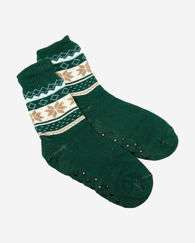 Royalfashion Grüne weihnachtliche, isolierte Herrensocken