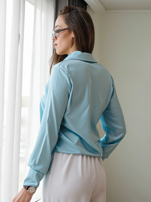 Royalfashion Жіноча сорочка а-ля сатин