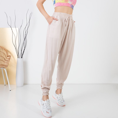 Beige Damen Haremshose - Kleidung