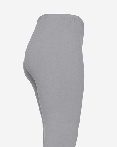 Сірі жіночі бамбукові легінси PLUS SIZE - Одяг