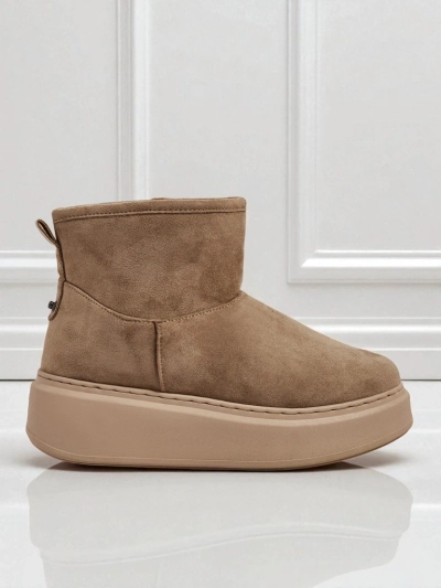 Kurze Damen-Schneestiefel mit abnehmbarem Schaft Elizze