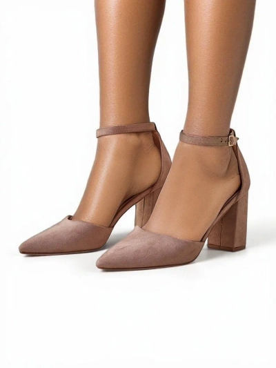 Royalfashion Damen-Eco-Suede-Pumps Caldeno