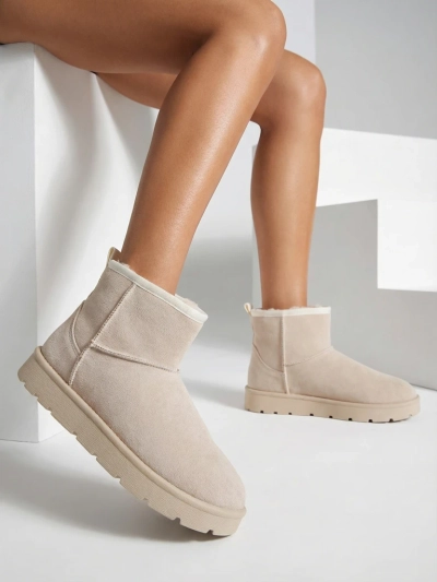 Royalfashion Kurzstiefel wie Damen-Schneestiefel Belli