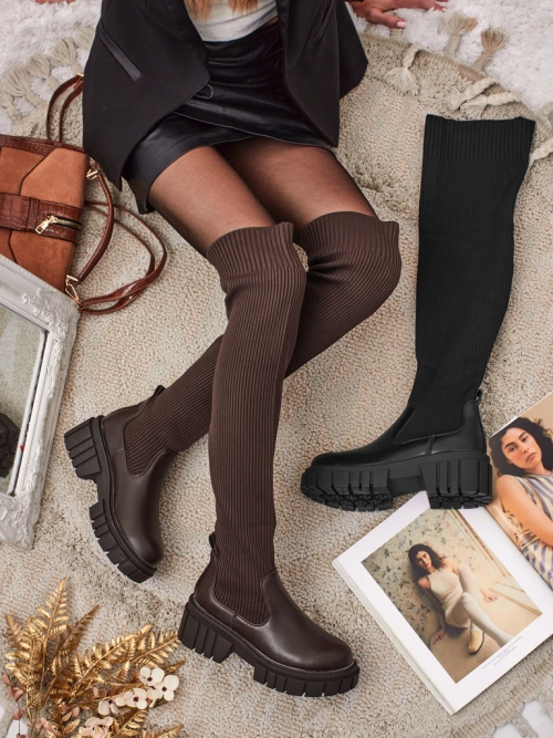 Жіночі сліпони ботфорти Obsidian Rose