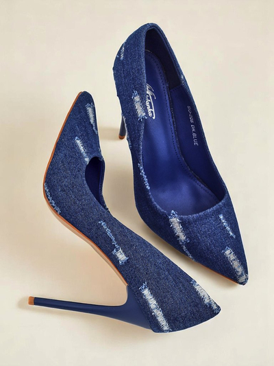 Royalfashion Жіночі туфлі на шпильці Denim Chic