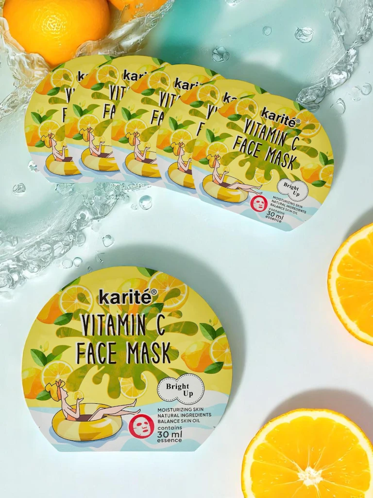Sheet-Maske mit Vitamin C – aufhellend