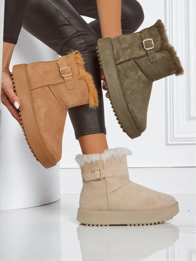 Royalfashion Kurze Damen Schneestiefel Aurelia Classico