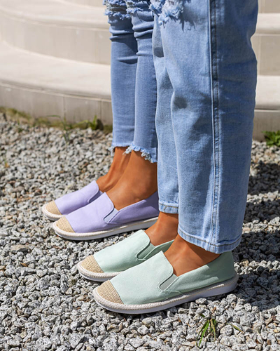 Mintfarbene Damen-Espadrilles Joll- Footwear