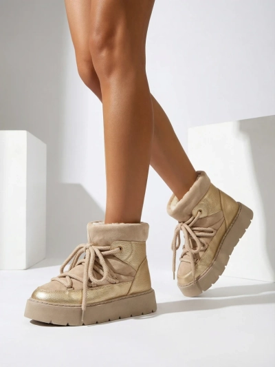 Royalfashion Damen Schnürschneestiefel Iniuc