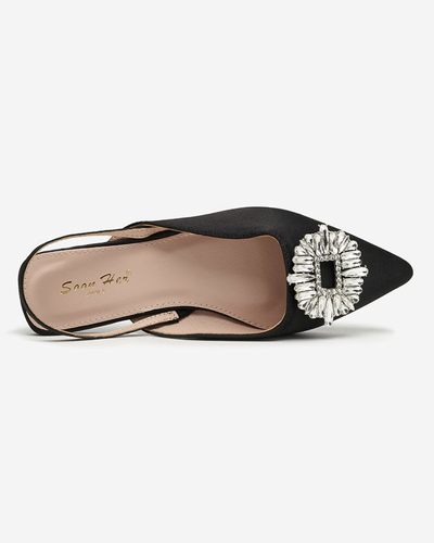 Schwarze Etalli Ballerinas. Schuhe