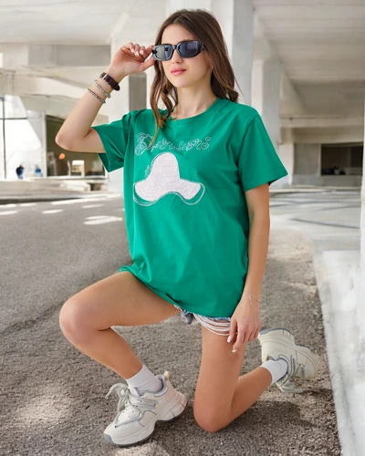 Royalfashion Damen Baumwollbluse mit Druck