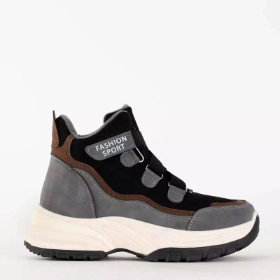 OUTLET Grau isolierte Damen Sportschuhe Filippa - Schuhe