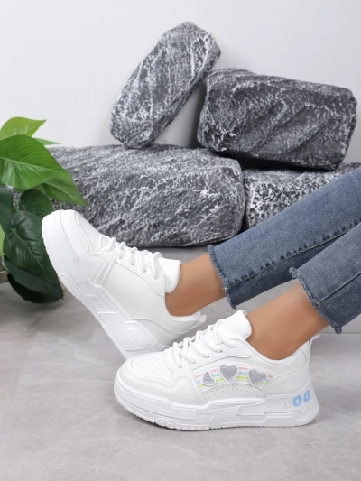 Royalfashion Damen Sneakers mit Glitzer Samoles