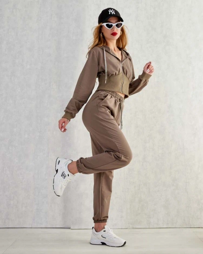 Royalfashion Damen-Sweatshirt-Set aus Baumwolle