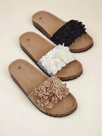 Royalfashion Damen-Flip-Flops mit kleinen Blüten Occes