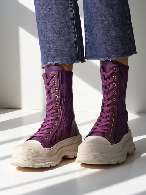 Royalfashion Жіночі високі робочі черевики Fosilla