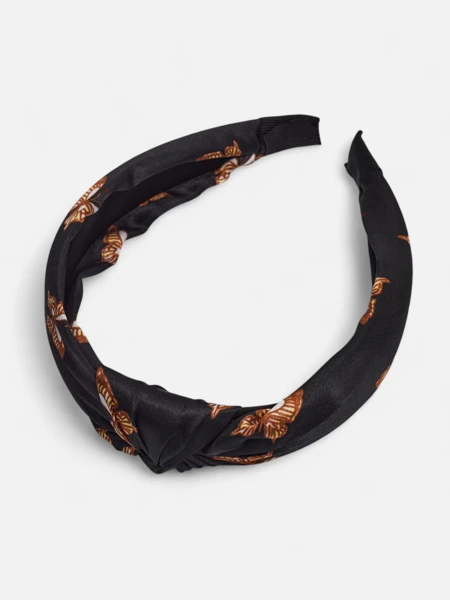 Royalfashion Haarreif mit Karomuster und Schmetterlingen Butterfly Weave