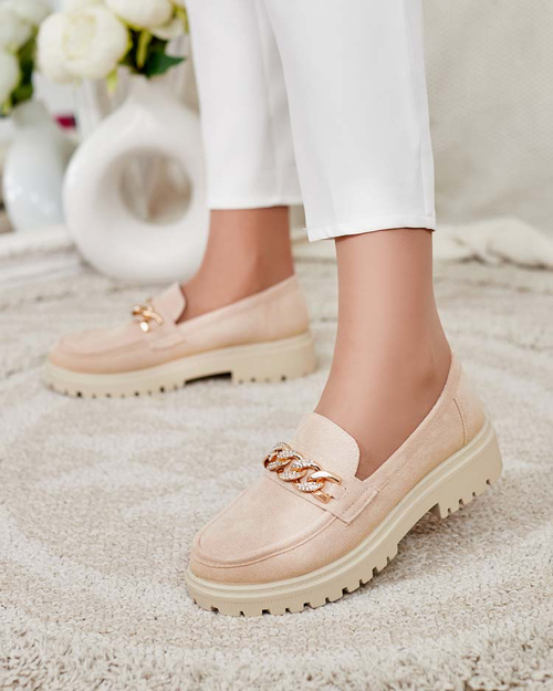 Royalfashion Жіночі мокасини з еко замші з орнаментом Lehels