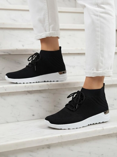 Nero Elegante Sportliche Sneakers für Damen