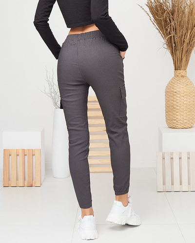 Warmed grey women's combat pants- Clothing